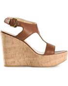 Stuart Weitzman 'Purity' Wedge Sandals - Lyst