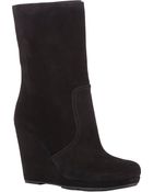 Prada Linea Rossa Wedge-Heel Boots - Lyst