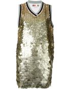 MSGM Sequinned Long Vest - Lyst