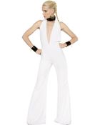 Balmain Techno & Viscose Blend Cady Jumpsuit - Lyst