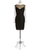 Calvin Klein Illusion Sheath Dress - Lyst