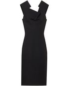 Roland Mouret Velia Double Faced Viscose Dress - Lyst