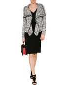 Donna Karan New York Cotton Blend Fringed Jacket - Lyst