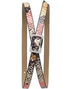 Banana Republic Multi-Color Snake Skinny Belt - Lyst