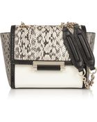 Diane von Furstenberg Elaphe And Leather Shoulder Bag - Lyst