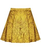 Alice + Olivia Vernon Center Pleat Mini Skirt - Lyst
