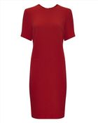Jaeger Wool Crepe Textured Dress - Lyst