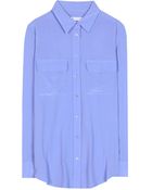 Equipment Slim Signature Silk Shirt - Lyst