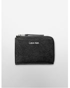 Calvin Klein Galey Saffiano Leather Card Case - Lyst