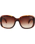 Prada Havana Square Sunglasses - Lyst