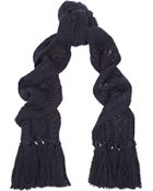 Etoile Isabel Marant Drake Cable-Knit Wool Scarf - Lyst