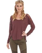 Free People Gatsby Long Sleeved Top - Lyst