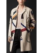 Burberry Hand-Painted Leather Caban - Lyst