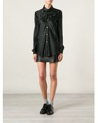 Julien David Woven Blouse - Lyst