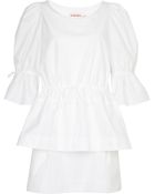 See By Chloé Puff Sleeve Cotton Dress - Lyst