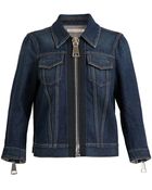 Christopher Kane Chunky Zip Denim Jacket - Lyst