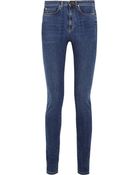 Saint Laurent High-Rise Skinny Jeans - Lyst