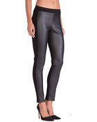 Velvet By Graham & Spencer Lenore Ponti W/ Faux Leather Pants - Lyst