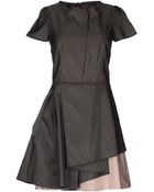 Jil Sander Navy Short Dress - Lyst