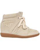Isabel Marant Etoile 80Mm Bobby Suede Wedge Sneakers - Lyst