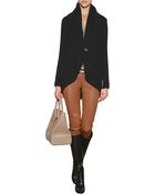 Ralph Lauren Black Label Wool-Cashmere Shawl Collar Cardigan - Lyst