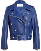 Acne Studios Mape Leather Biker Jacket - Lyst