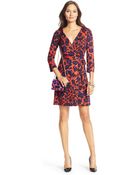 Diane von Furstenberg New Julian Two Mini Silk Jersey Wrap Dress - Lyst