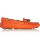 Bottega Veneta Intrecciato Leather Driving Shoes - Lyst