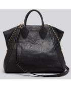 Pour La Victoire Tote Yves Croc Embossed - Lyst