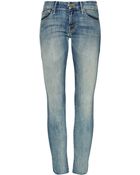 Mother The Looker Cropped Skinny Jeans - Lyst