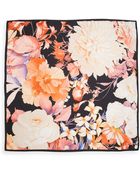Roberto Cavalli Floral Print Silk Scarf - Lyst