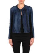 Blank Denim Jacket - Lyst
