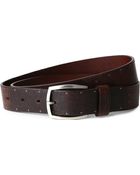 Ted Baker Studded Leather Belt Brown - Lyst