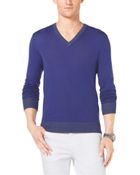 Michael Kors V-Neck Sweater - Lyst