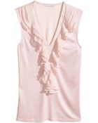 H&M Frilled Top - Lyst