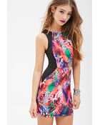 Forever 21 Abstract Animal Print Dress - Lyst