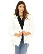 Current/Elliott The Infantry Jacket In Dirty White - Lyst