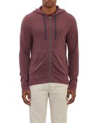 James Perse Zip-Front Vintage Hoodie - Lyst