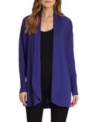Eileen Fisher Merino Jersey Open Cardigan - Lyst