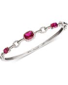 Judith Jack Sterling Silver Corundum Bangle Bracelet - Lyst