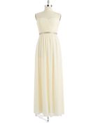 Ivanka Trump Strapless Empire Waist Gown - Lyst