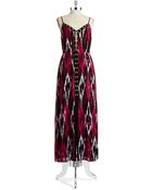 MICHAEL Michael Kors Lace-Up Maxi Dress - Lyst