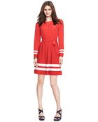 Tommy Hilfiger Pleated Dress - Lyst
