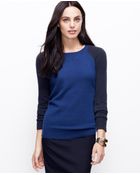 Ann Taylor Colorblock Cashmere Sweatshirt - Lyst