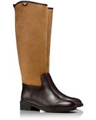 Tory Burch Kensington Shearling Riding Boot - Lyst