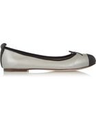 Bloch Pearl Metallic Leather Ballet Flats - Lyst
