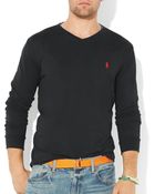 Ralph Lauren Polo Jersey Vneck Slim Fit - Lyst