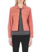 Rag & Bone Suede Trucker Jacket - Lyst