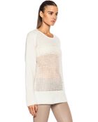 Helmut Lang Gossamer Web Mohair-Blend Pullover - Lyst