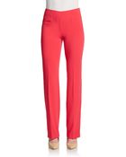 Les Copains Side Zip Crepe Pants - Lyst